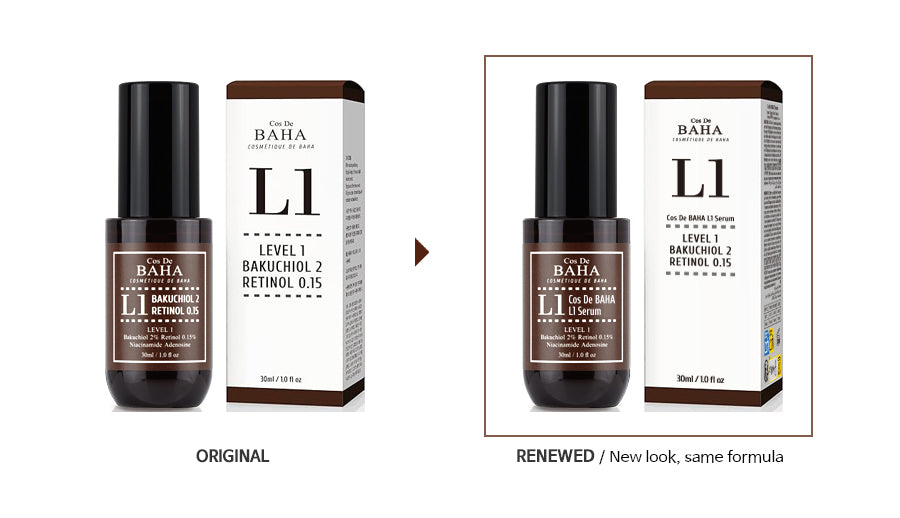 L1 Serum label and package design will change.