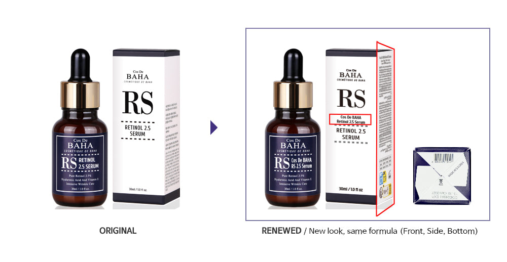 RS Serum label and package design will change.