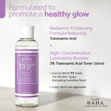 Advanced 3% Tranexamic Acid Facial Toner with Hyaluronic Acid for Balanced, Hydrated Skin 200ml