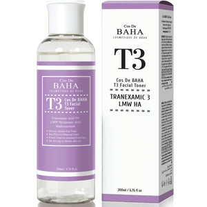 Advanced 3% Tranexamic Acid Facial Toner with Hyaluronic Acid for Balanced, Hydrated Skin 200ml